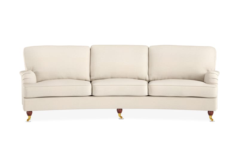 Howard Lyx 4-sits Svängd Tygsoffa - Beige - Möbler - Soffa - Howardsoffa