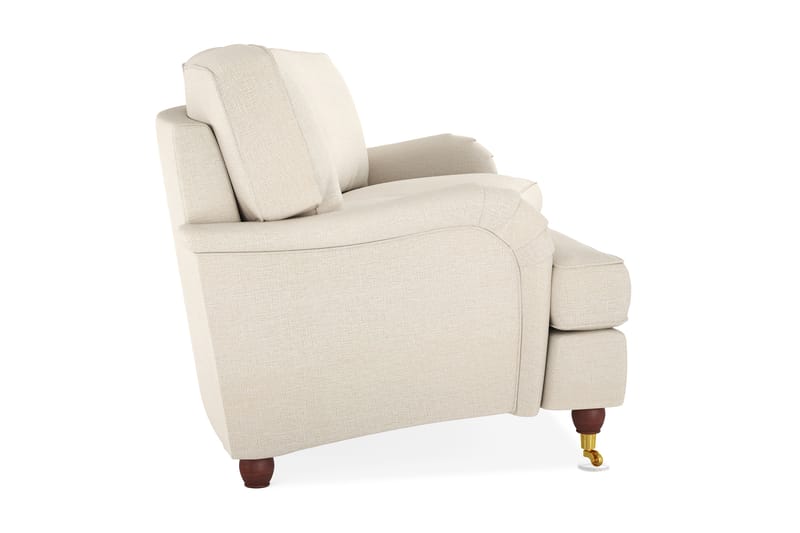 Howard Lyx 4-sits Svängd Tygsoffa - Beige - Möbler - Soffa - Howardsoffa