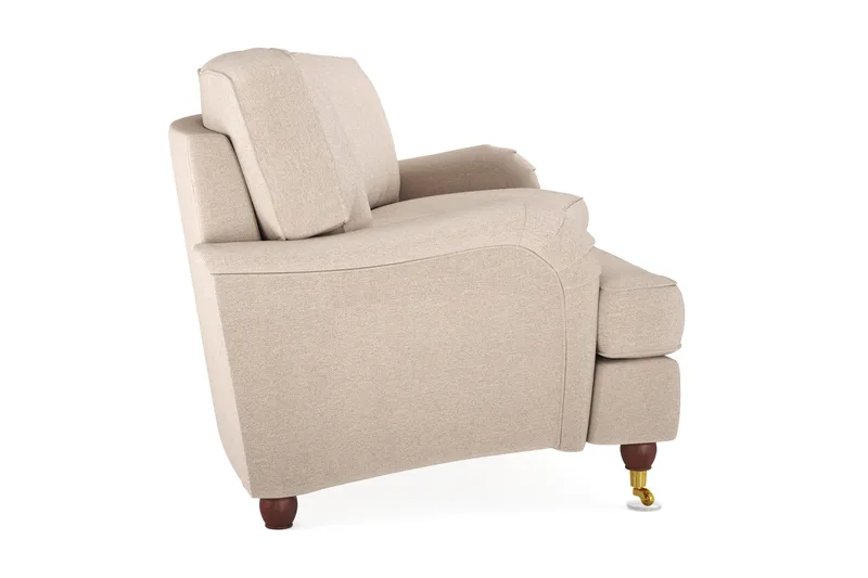 Howard Lyx 4-sits Svängd Tygsoffa - Beige - Möbler - Soffa - Howardsoffa
