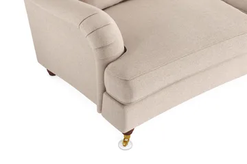 Howard Lyx 4-sits Svängd Tygsoffa - Beige - Möbler - Soffa - Howardsoffa