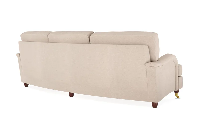 Howard Lyx 4-sits Svängd Tygsoffa - Beige - Möbler - Soffa - Howardsoffa