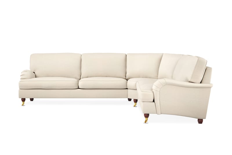 Howard Lyx 6-sits Högervänd L-formad Hörnsoffa i Tyg - Beige - Möbler - Soffa - Howardsoffa