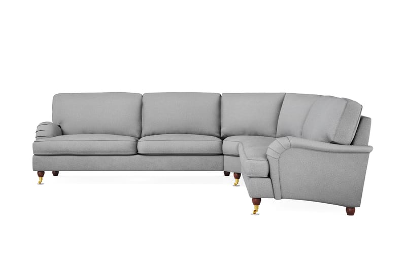 Howard Lyx 6-sits Högervänd L-formad Hörnsoffa i Tyg - Ljusgrå - Möbler - Soffa - Howardsoffa