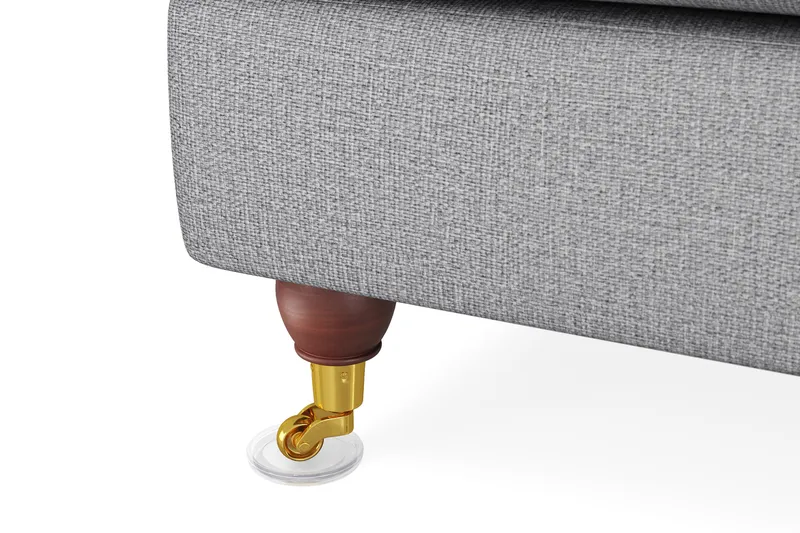 Howard Lyx 6-sits Högervänd L-formad Hörnsoffa i Tyg - Ljusgrå - Möbler - Soffa - Howardsoffa