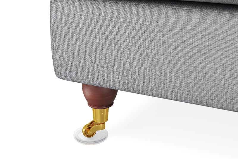 Howard Lyx 6-sits Högervänd L-formad Hörnsoffa i Tyg - Ljusgrå - Möbler - Soffa - Howardsoffa