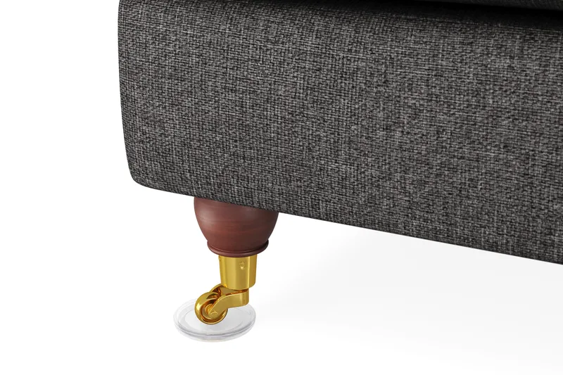 Howard Lyx 6-sits Högervänd L-formad Hörnsoffa i Tyg - Mörkgrå - Möbler - Soffa - Howardsoffa