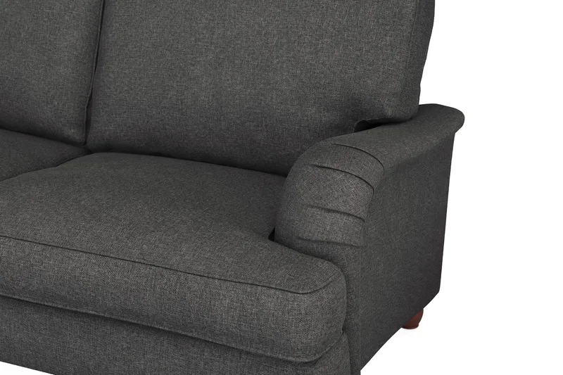 Howard Lyx 6-sits Högervänd L-formad Hörnsoffa i Tyg - Mörkgrå - Möbler - Soffa - Howardsoffa