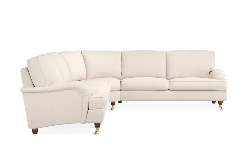 Howard Lyx 6-sits Vänstervänd L-formad Hörnsoffa i Manchester - Beige - Möbler - Soffa - Howardsoffa