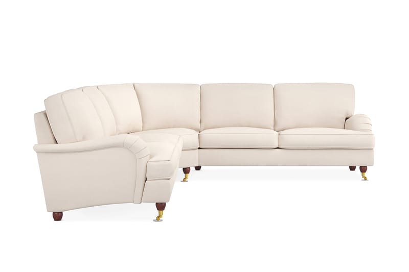 Howard Lyx 6-sits Vänstervänd L-formad Hörnsoffa i Manchester - Beige - Möbler - Soffa - Howardsoffa