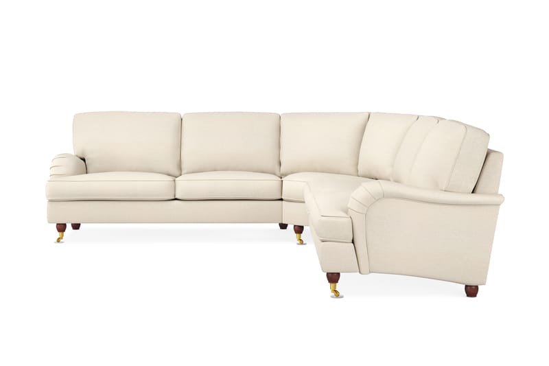 Howard Lyx 6-sits Vänstervänd L-formad Hörnsoffa i Tyg - Beige - Möbler - Soffa - Howardsoffa