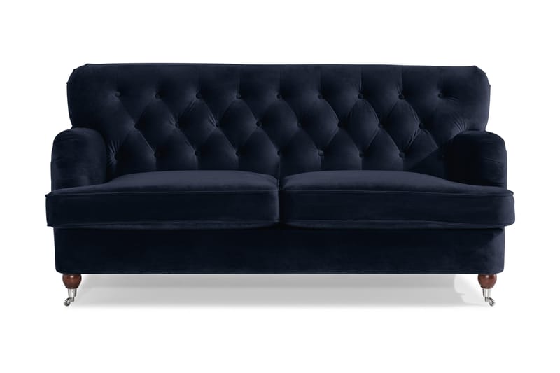 Howard Riviera 2-sits Sammetssoffa, Blå