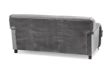 Howard Riviera 2-sits Sammetssoffa - Ljusgrå - Möbler - Soffa - Howardsoffa