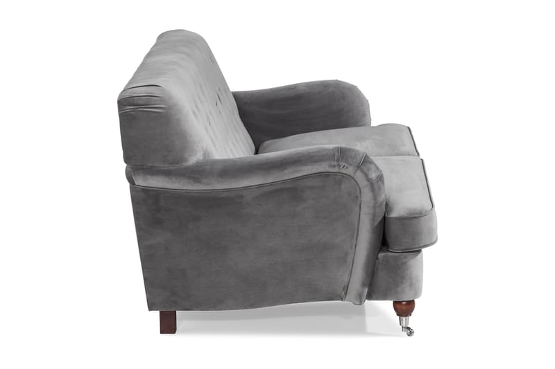 Howard Riviera 2-sits Sammetssoffa - Ljusgrå - Möbler - Soffa - Howardsoffa