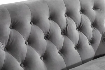 Howard Riviera 2-sits Sammetssoffa - Ljusgrå - Möbler - Soffa - Howardsoffa