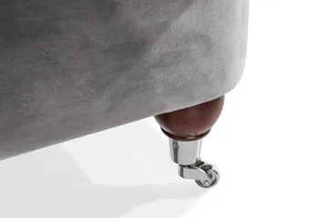 Howard Riviera 2-sits Sammetssoffa - Ljusgrå - Möbler - Soffa - Howardsoffa