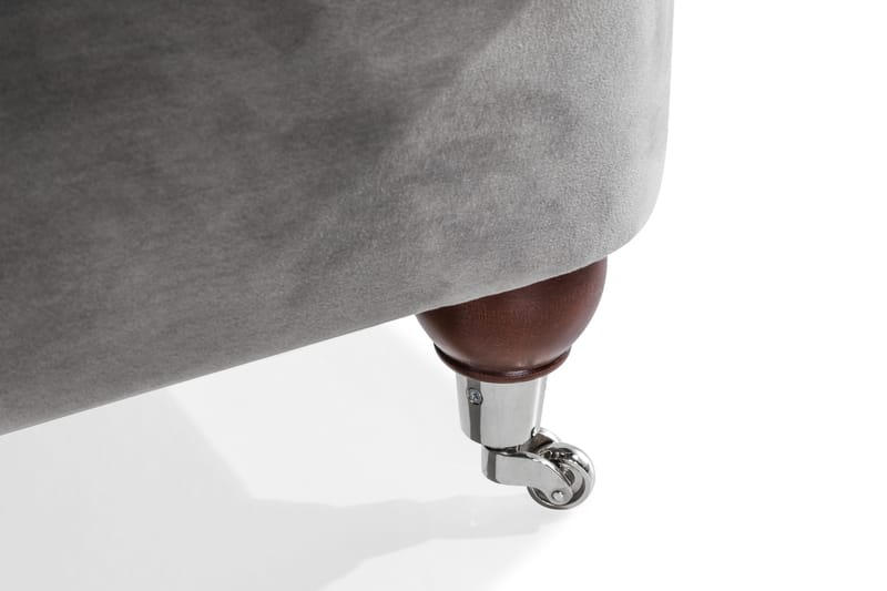 Howard Riviera 2-sits Sammetssoffa - Ljusgrå - Möbler - Soffa - Howardsoffa