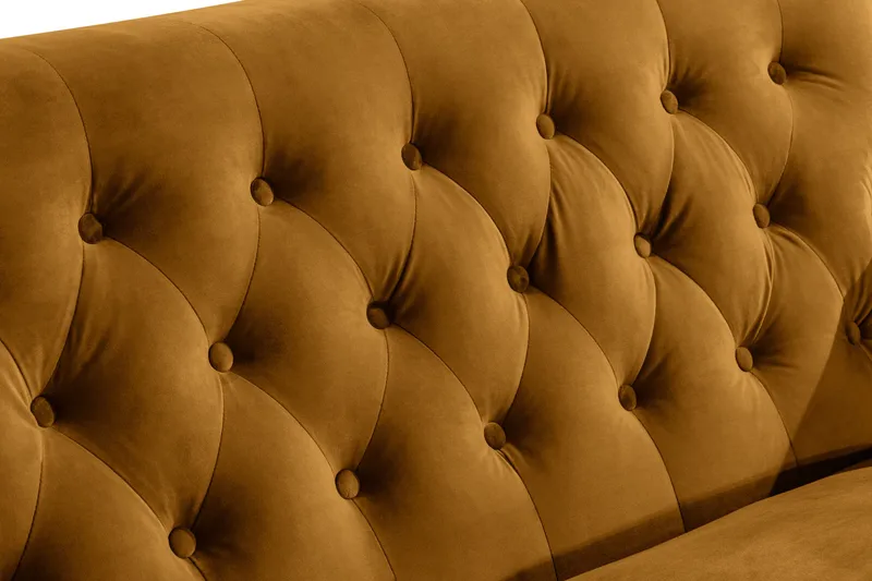 Howard Riviera 2-sits Sammetssoffa - Mörkgul - Möbler - Soffa - Howardsoffa