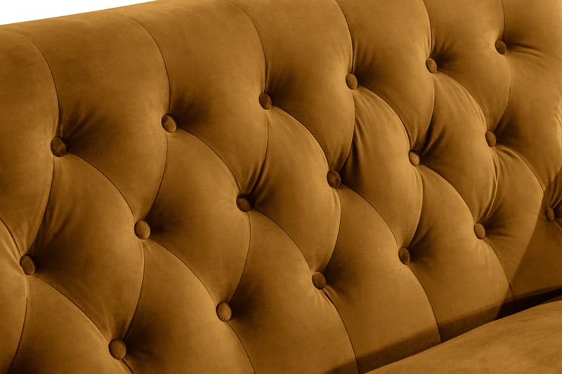 Howard Riviera 2-sits Sammetssoffa - Mörkgul - Möbler - Soffa - Howardsoffa