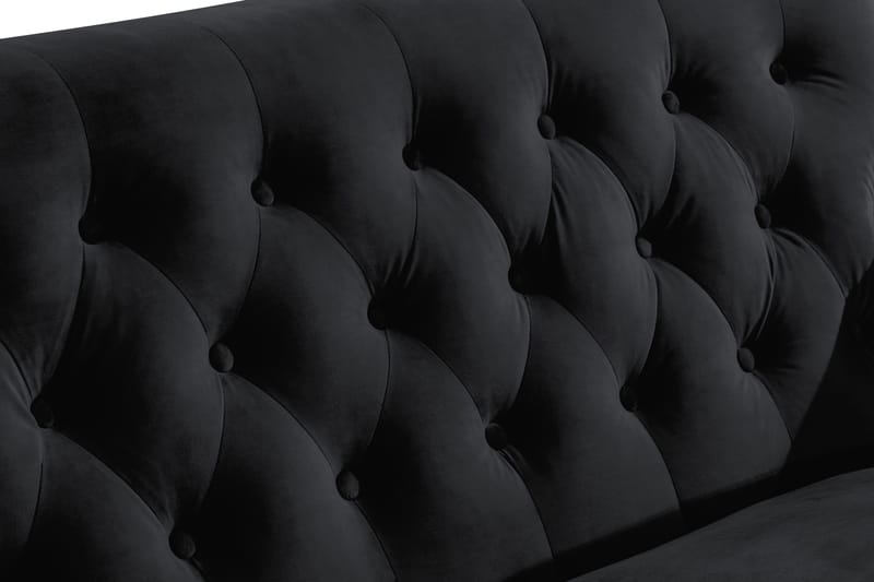 Howard Riviera 2-sits Sammetssoffa - Svart - Möbler - Soffa - Howardsoffa