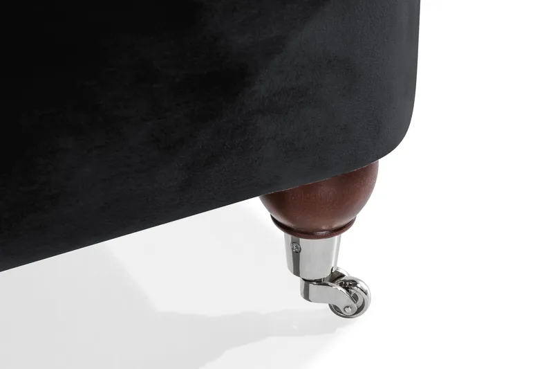 Howard Riviera 2-sits Sammetssoffa - Svart - Möbler - Soffa - Howardsoffa