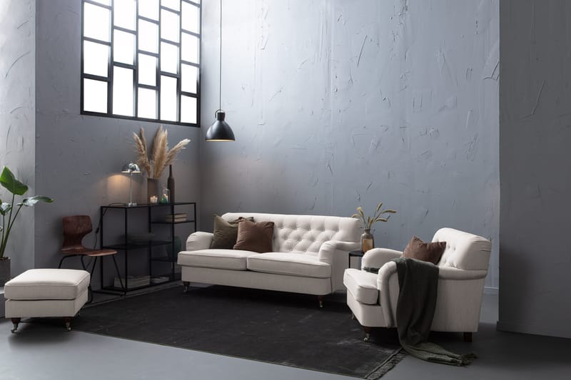 Howard Riviera 2-sits Tygsoffa - Ljusgrå - Möbler - Soffa - Howardsoffa