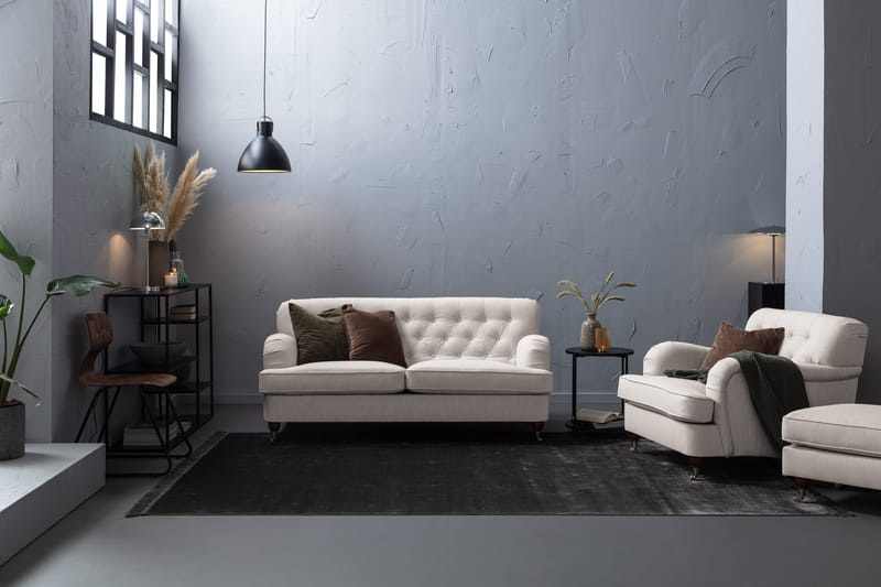 Howard Riviera 2-sits Tygsoffa - Ljusgrå - Möbler - Soffa - Howardsoffa