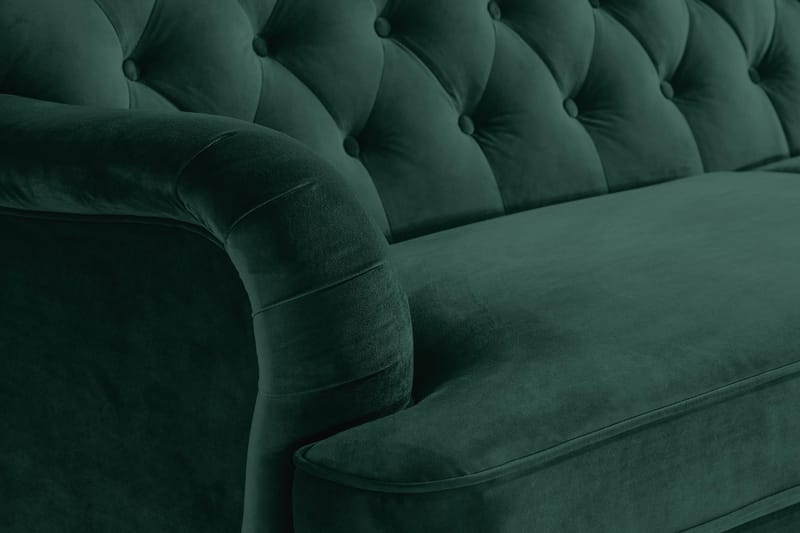 Howard Riviera 3-sits Sammetssoffa - Grön - Möbler - Soffa - Howardsoffa