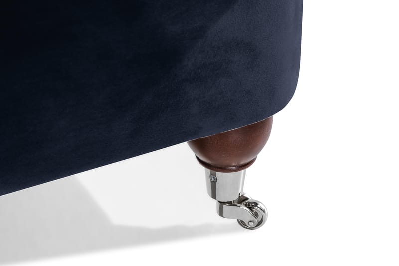 Howard Riviera 3-sits Svängd Sammetssoffa - Blå - Möbler - Soffa - Howardsoffa