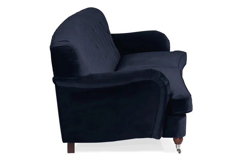 Howard Riviera 3-sits Svängd Sammetssoffa - Blå - Möbler - Soffa - Howardsoffa