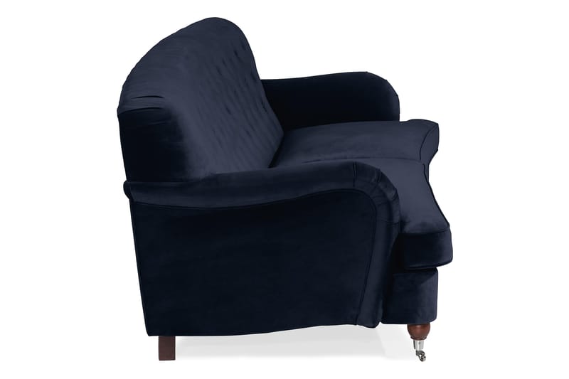 Howard Riviera 3-sits Svängd Sammetssoffa - Blå - Möbler - Soffa - Howardsoffa