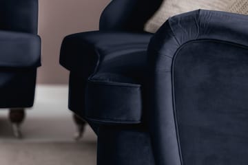 Howard Riviera 3-sits Svängd Sammetssoffa - Blå - Möbler - Soffa - Howardsoffa