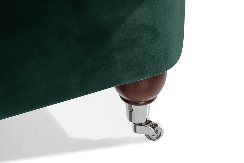 Howard Riviera 3-sits Svängd Sammetssoffa - Grön - Möbler - Soffa - Howardsoffa