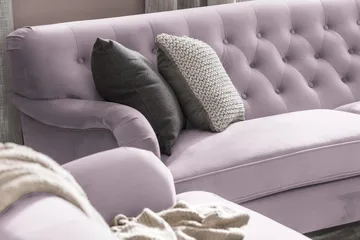 Howard Riviera 3-sits Svängd Sammetssoffa - Lila - Möbler - Soffa - Howardsoffa