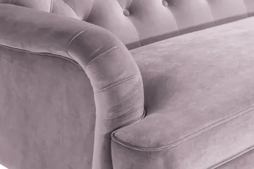 Howard Riviera 3-sits Svängd Sammetssoffa - Lila - Möbler - Soffa - Howardsoffa