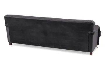 Howard Riviera 3-sits Svängd Sammetssoffa - Mörkgrå - Möbler - Soffa - Howardsoffa