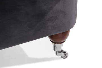 Howard Riviera 3-sits Svängd Sammetssoffa - Mörkgrå - Möbler - Soffa - Howardsoffa