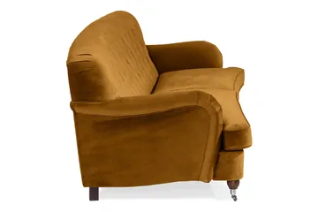 Howard Riviera 3-sits Svängd Sammetssoffa - Mörkgul - Möbler - Soffa - Howardsoffa