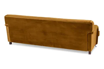 Howard Riviera 3-sits Svängd Sammetssoffa - Mörkgul - Möbler - Soffa - Howardsoffa