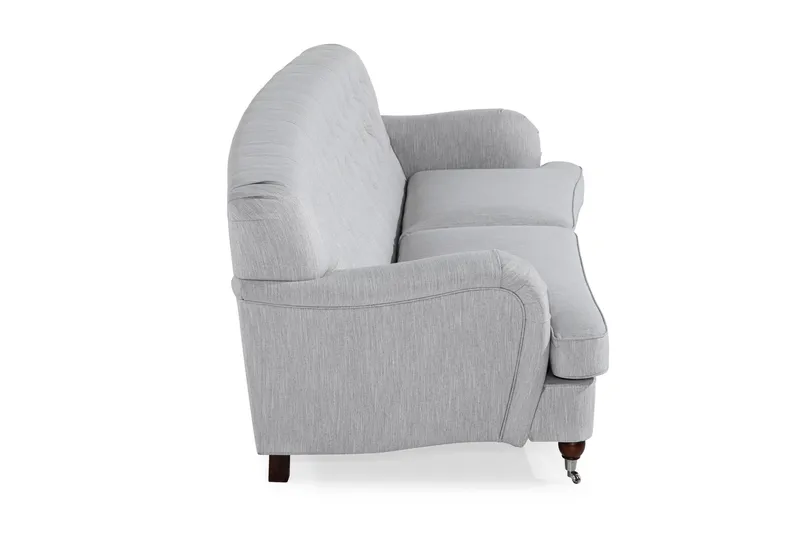 Howard Riviera 3-sits Svängd Tygsoffa - Grå - Möbler - Soffa - Howardsoffa