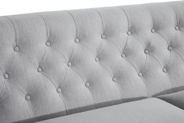 Howard Riviera 3-sits Svängd Tygsoffa - Grå - Möbler - Soffa - Howardsoffa