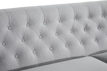 Howard Riviera 3-sits Svängd Tygsoffa - Grå - Möbler - Soffa - Howardsoffa