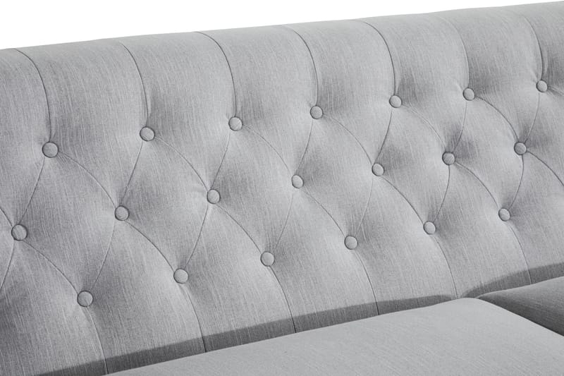 Howard Riviera 3-sits Svängd Tygsoffa - Grå - Möbler - Soffa - Howardsoffa