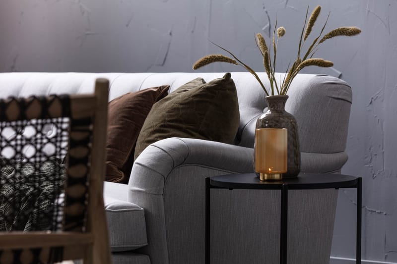 Howard Riviera 3-sits Svängd Tygsoffa - Grå - Möbler - Soffa - Howardsoffa