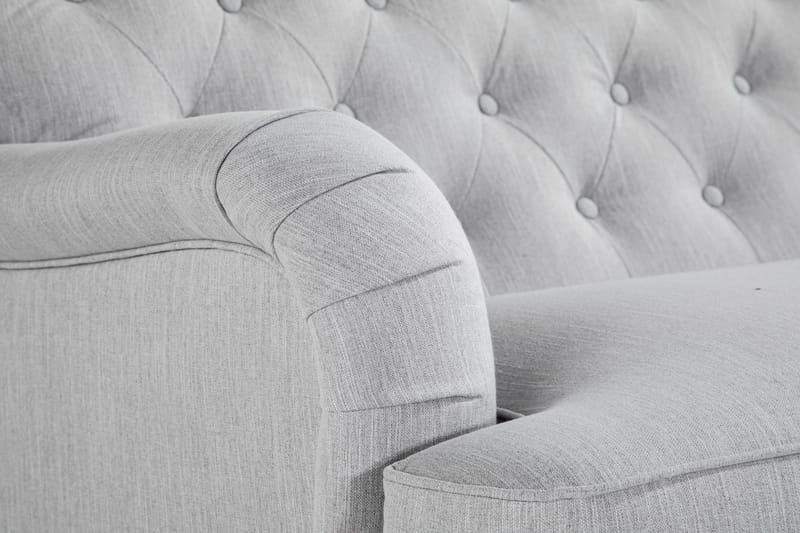 Howard Riviera 3-sits Svängd Tygsoffa - Grå - Möbler - Soffa - Howardsoffa