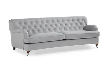 Howard Riviera 3-sits Svängd Tygsoffa - Grå - Möbler - Soffa - Howardsoffa