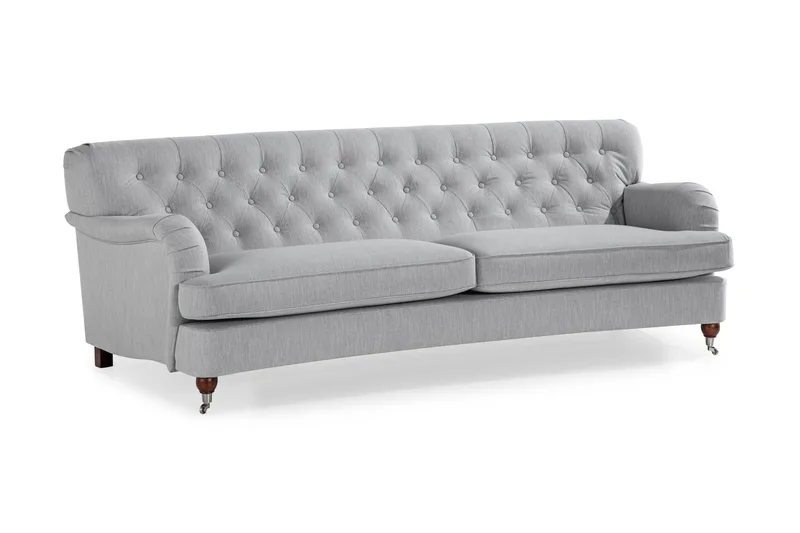 Howard Riviera 3-sits Svängd Tygsoffa - Grå - Möbler - Soffa - Howardsoffa