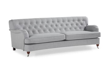 Howard Riviera 3-sits Svängd Tygsoffa - Grå - Möbler - Soffa - Howardsoffa