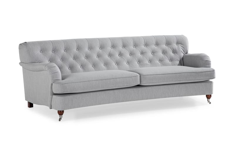 Howard Riviera 3-sits Svängd Tygsoffa - Grå - Möbler - Soffa - Howardsoffa