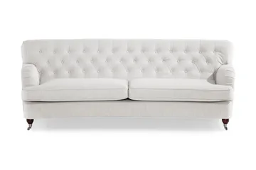 Howard Riviera 3-sits Svängd Tygsoffa - Ljusgrå - Möbler - Soffa - Howardsoffa