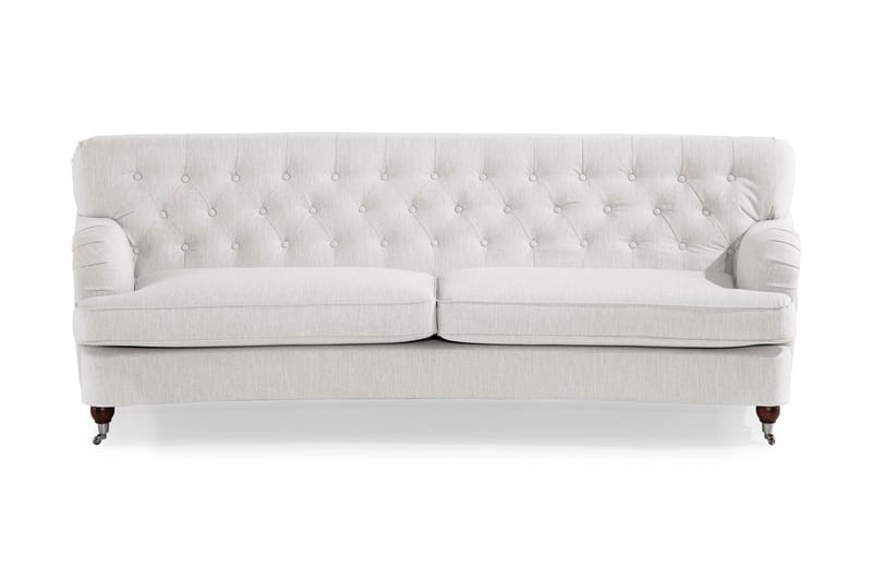 Howard Riviera 3-sits Svängd Tygsoffa - Ljusgrå - Möbler - Soffa - Howardsoffa